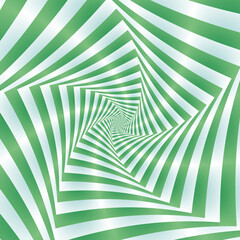 Striped Spiral in Green and Pale Blue.
A digital abstract fractal work with a five sided striped spiral design in green and pale blue. - 586983195