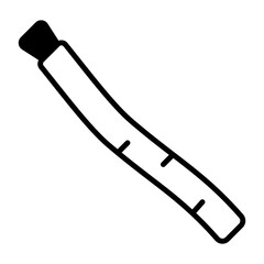 Teeth cleaning twig, modern vector of miswak in editable style