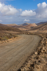 Fototapeta na wymiar Mountains in the west of Fuerteventura