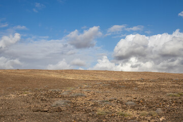 Land in the western Fuertventura, Spain