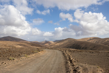 Fototapeta na wymiar Mountains in the west of Fuerteventura
