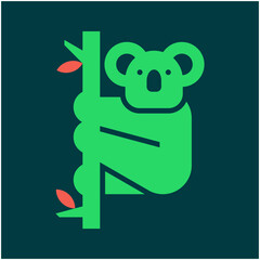 Koala Logo. Icon design. Template elements