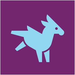 Donkey Logo. Icon design. Template elements