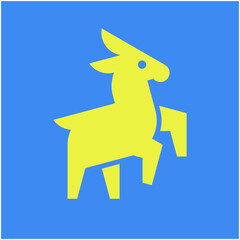 Donkey Logo. Icon design. Template elements