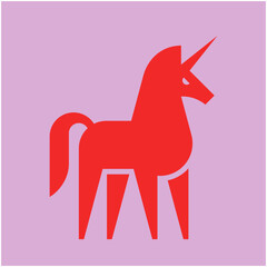 Unicorn Logo. Icon design. Template elements