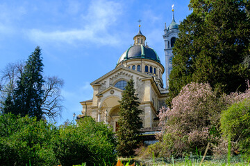 church enge on a nice spring day.