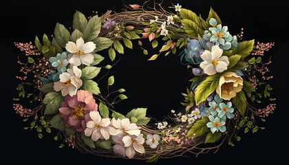 a beautiful wreath creates an intimate atmosphere at a funeral
