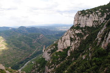 Fototapeta na wymiar The beautiful viev from the moutains of Spain