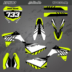 Motocross sticker pack full body
