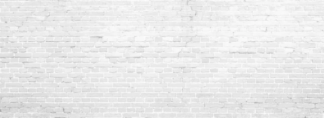 Crédence de cuisine en verre imprimé Mur de briques Old white brick wall texture background,brick wall texture for for interior or exterior design backdrop.