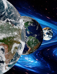 earth in space/multiverses