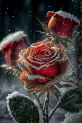 Frozen Rose