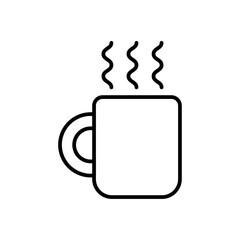 cup business icon with black outline style. business, vector, group, icon, set, symbol, people. Vector illustration