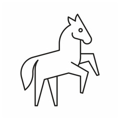 Horse Logo. Icon design. Template elements