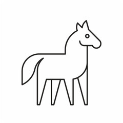 Horse Logo. Icon design. Template elements
