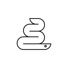 Snake Logo. Icon design. Template elements
