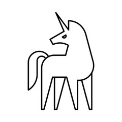 Unicorn Logo. Icon design. Template elements