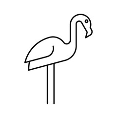 Flamingo Logo. Icon design. Template elements