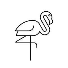 Flamingo Logo. Icon design. Template elements