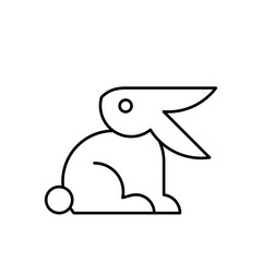 Rabbit Logo. Icon design. Template elements