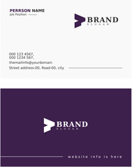 Minimal, modern business card design