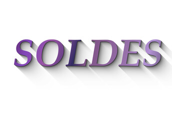 Soldes en violet
