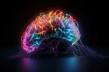 The Human Brain: A 3D Model of the Mind, Medical Science and Anatomy Illuminated: Generative AI