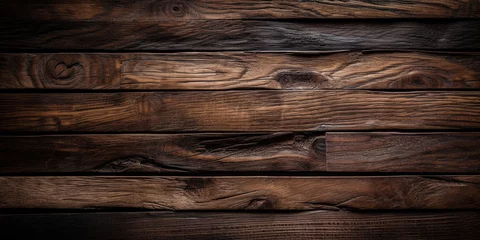 Tuinposter Dark wooden texture. Rustic three-dimensional wood texture. Wood background. Modern wooden facing background © Aquir