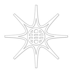 Obraz premium Globe, Planet, Abstract Y2K Element Isolated on Transparent Background, 3D Glass Shape, Universal Geometric Design Graphic