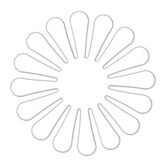 Abstract Y2K Element Isolated on Transparent Background, 3D Glass Shape, Universal Geometric Design Graphic