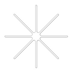 Abstract Y2K Element Isolated on Transparent Background, 3D Glass Shape, Universal Geometric Design Graphic