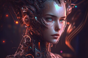 abstract digital background. ai