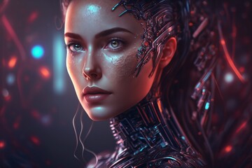 abstract digital background. ai
