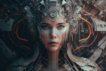 abstract digital background. ai