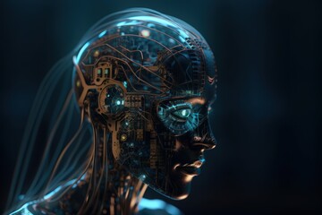abstract digital background. ai