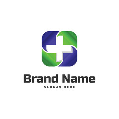 Medical care logo identity brand icon