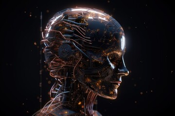 abstract digital background. ai