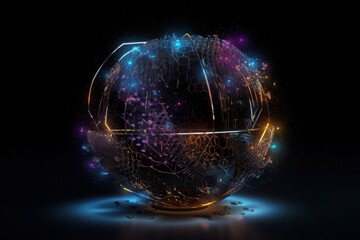 abstract digital background. ai
