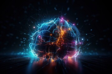 abstract digital background. ai