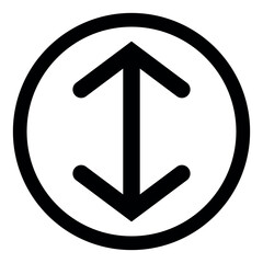 vertical icon, vertical arrow, , vertical arrow sign, Set of arrow icons, Set of interface collection for website design, Design elements for your projects. vertical arrow line icons, ui icon