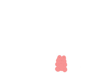 Pink bear
