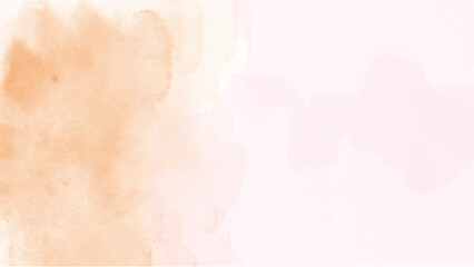 Abstract orange watercolor background for your design, watercolor background concept, vector.