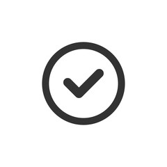 Check mark tick vector icon .
