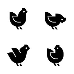 Chicken Logo. Icon design. Template elements