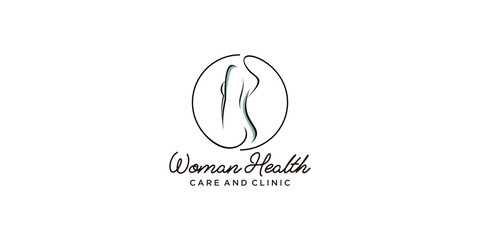Women health logo idea