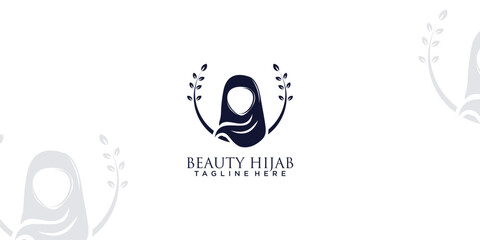 Beaty hijab store logo icon idea