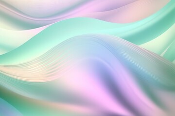 Holographic iridescent surface, wrinkled foil. Hologram background. Generative AI