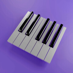 piano keys on white soothing background house music vibe