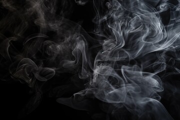 Fototapeta premium smoke on black Generative Ai