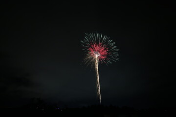 小さな地区の花火大会